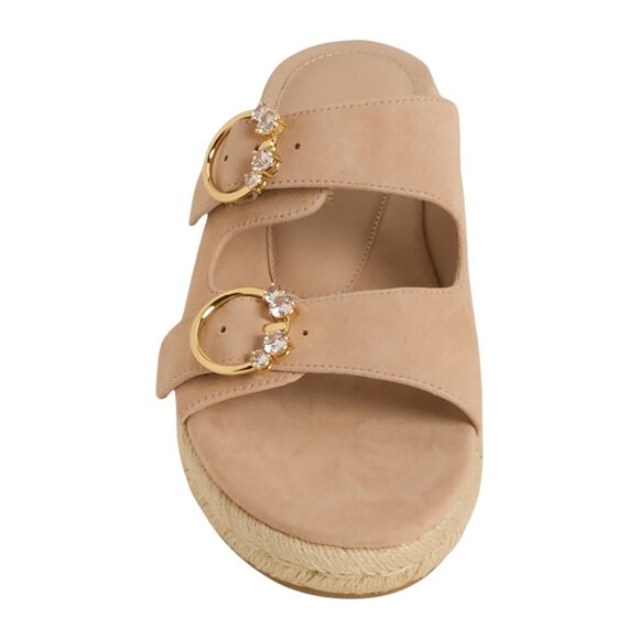 **Stuart Weitzman Crystal ESRL Flat Sandals - Leather (For Women)** - Picture 6 of 6